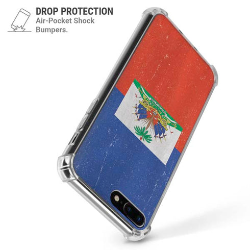 Haitian Flag Distressed iPhone 7/8 Plus Clear Case